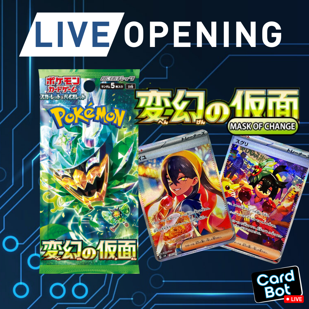 LIVE OPENING - Pokémon TCG Mask of Change Booster Pack (Japanese)