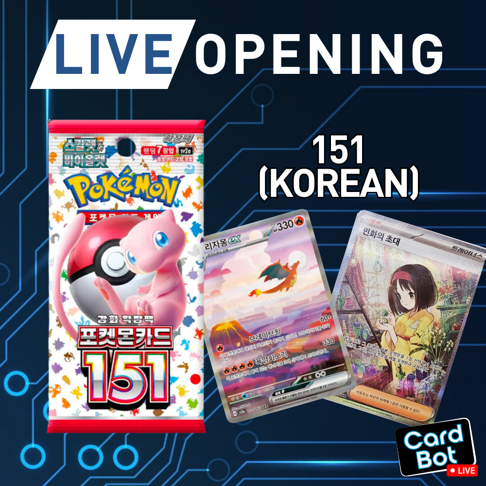 LIVE OPENING - Pokémon TCG Pokémon 151 Booster Pack (Korean)