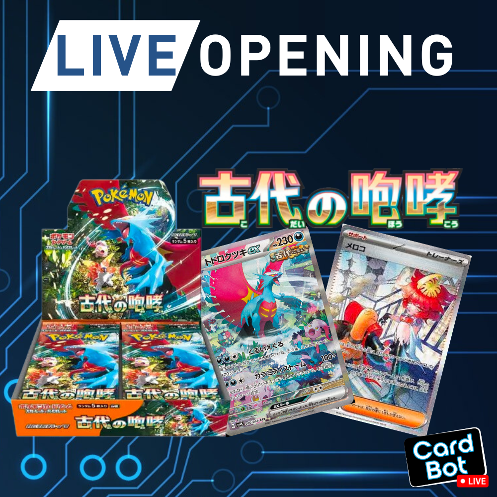 LIVE OPENING - Pokémon TCG Ancient Roar Booster Box (Japanese)