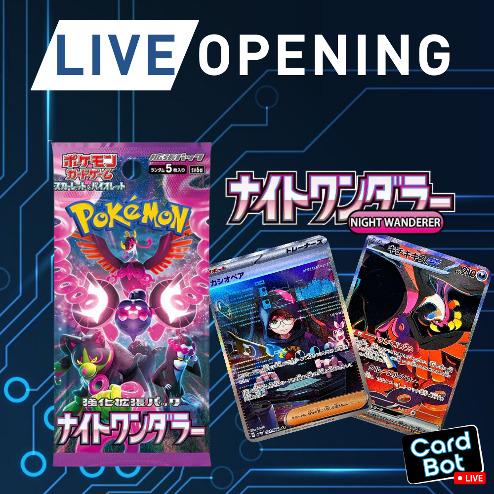 LIVE OPENING - Pokémon TCG Night Wanderer Booster Pack (Japanese)