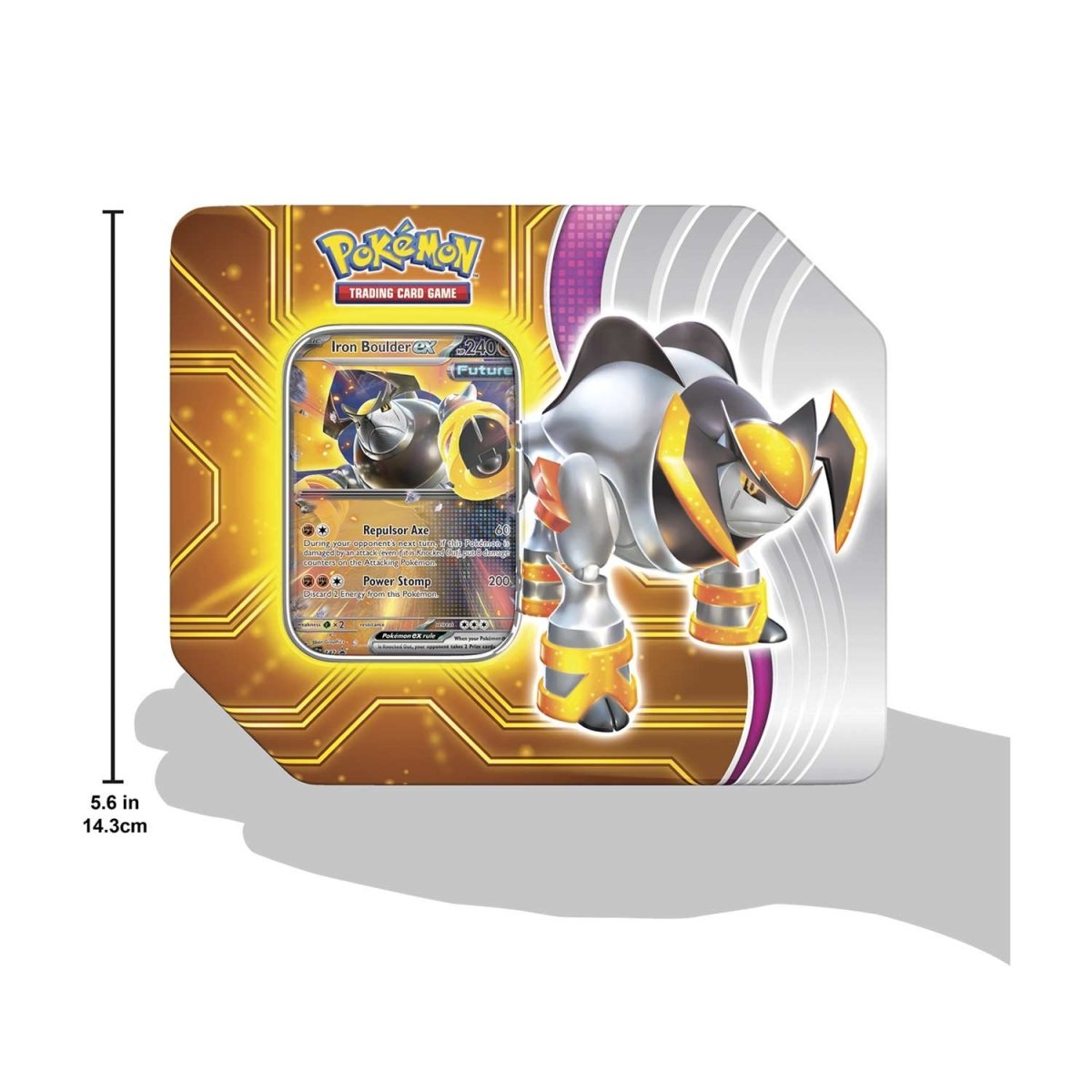 Pokémon TCG: Paradox Destinies Tin (Iron Boulder ex)
