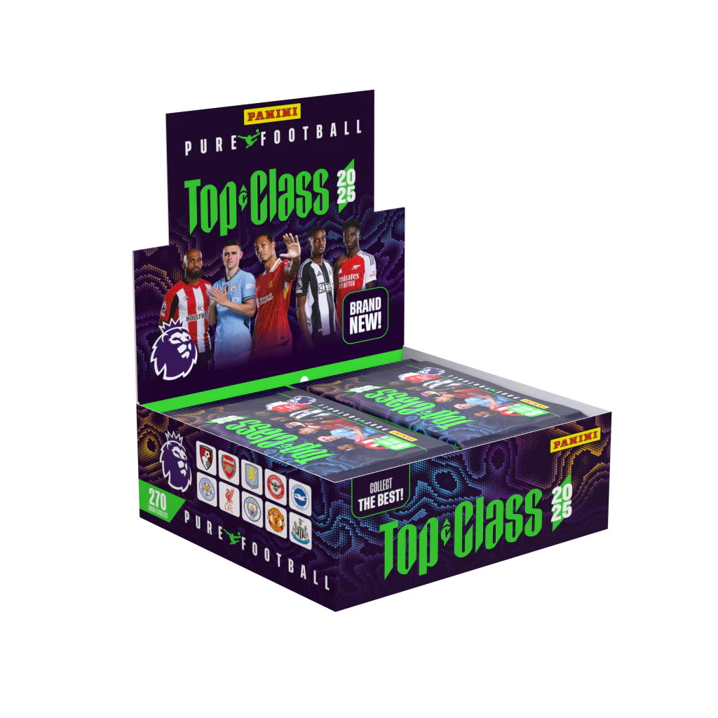 2025 Panini Top Class EPL Soccer Booster Box (24 Packs) 2025 Panini Top Class EPL Soccer Booster Box (24 Packs)