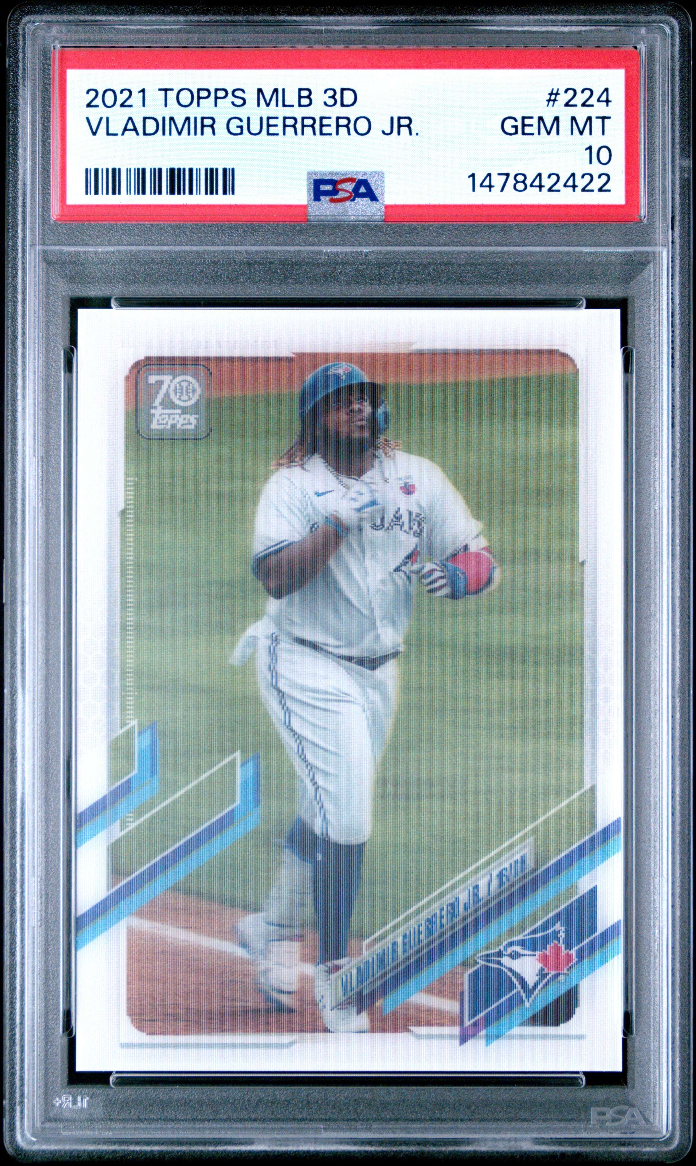 2021 Topps Vladimir Guerrero Jr. 224 Topps Mlb 3d PSA 10