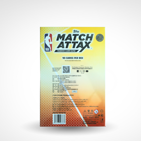 2025-26 Topps NBA Match Attax Basketball Super Pack Hobby Box