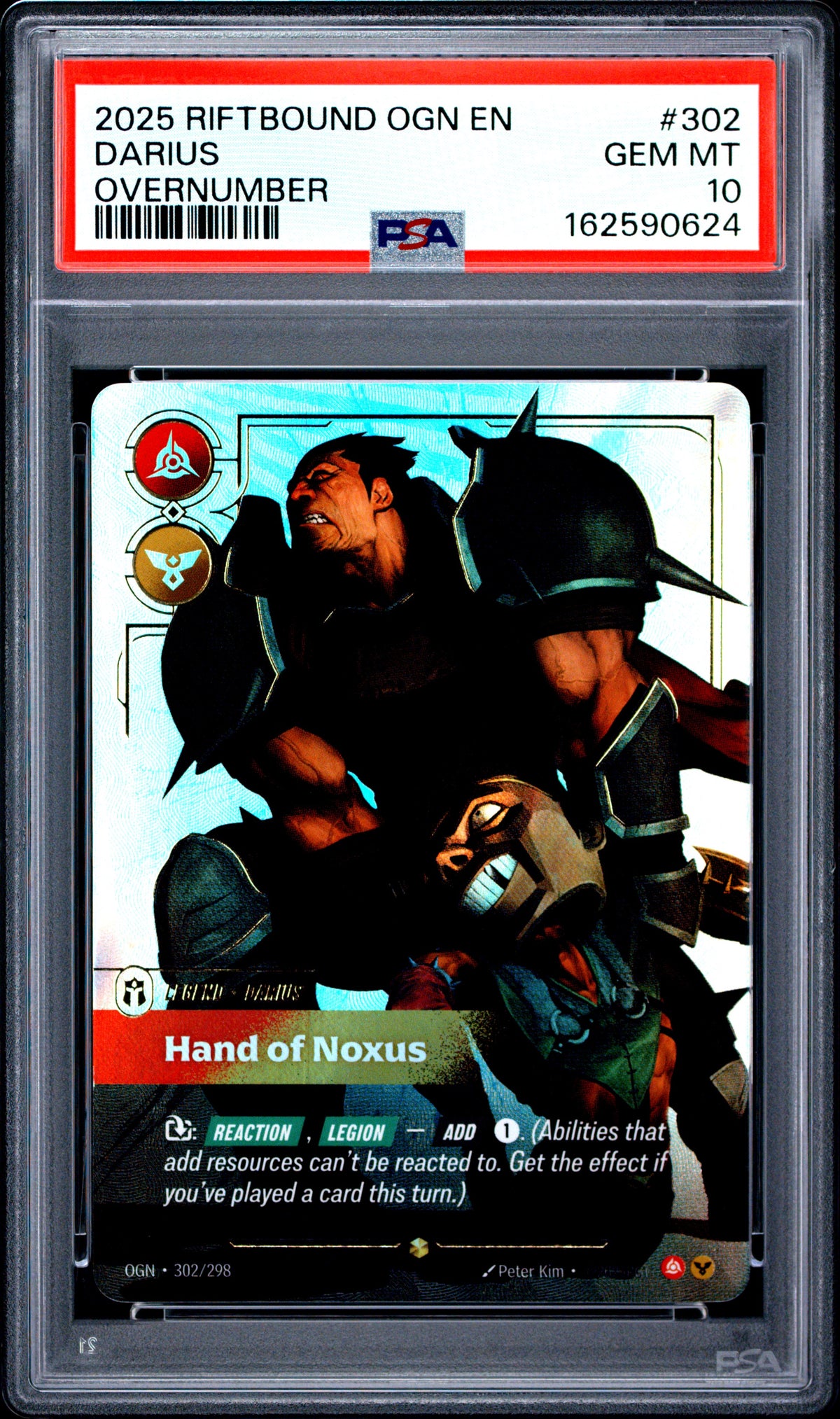 2025 Unknown Darius - Hand Of Noxus 302 Overnumber PSA 10