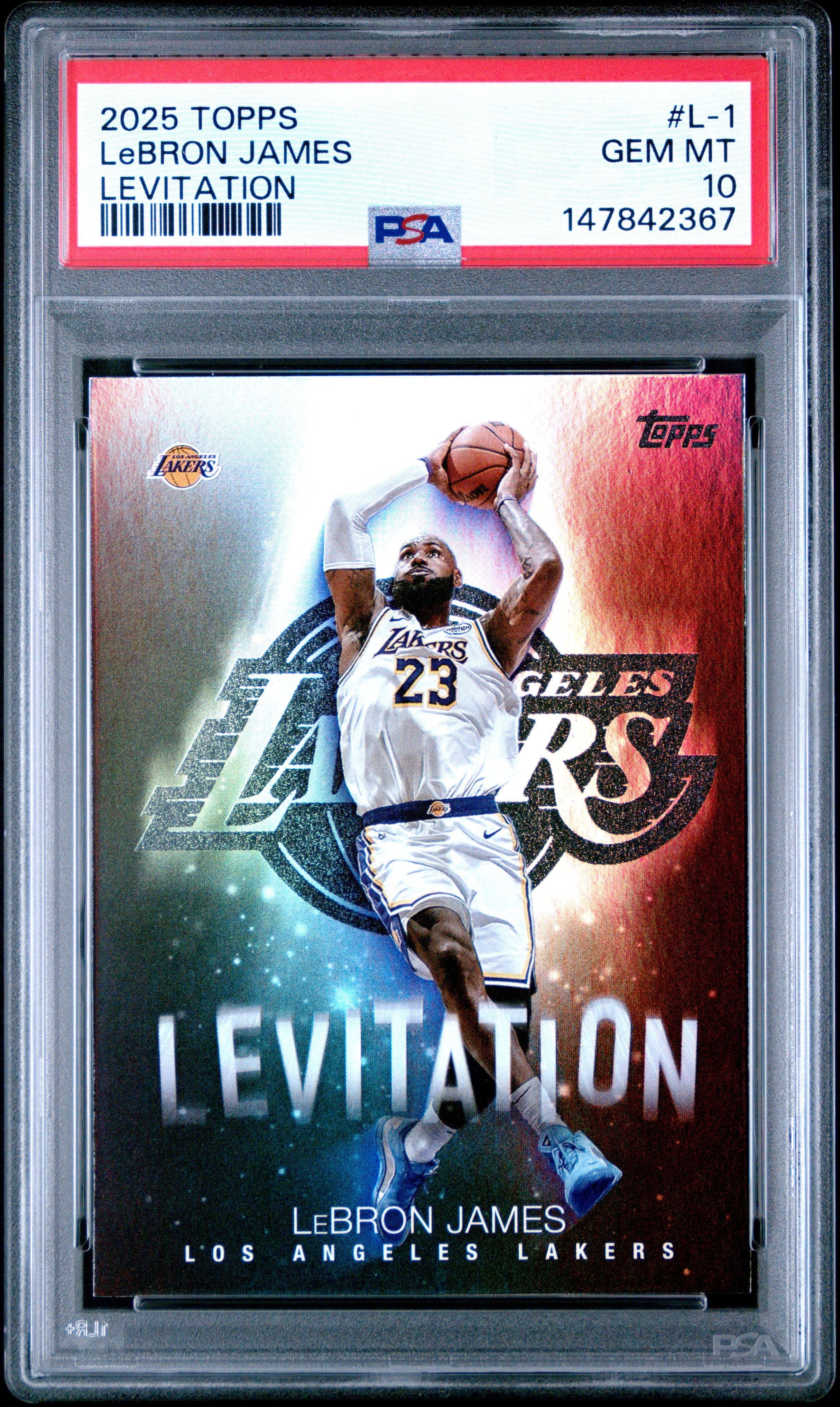 2025 Topps Lebron James L-1 Topps Levitation PSA 10