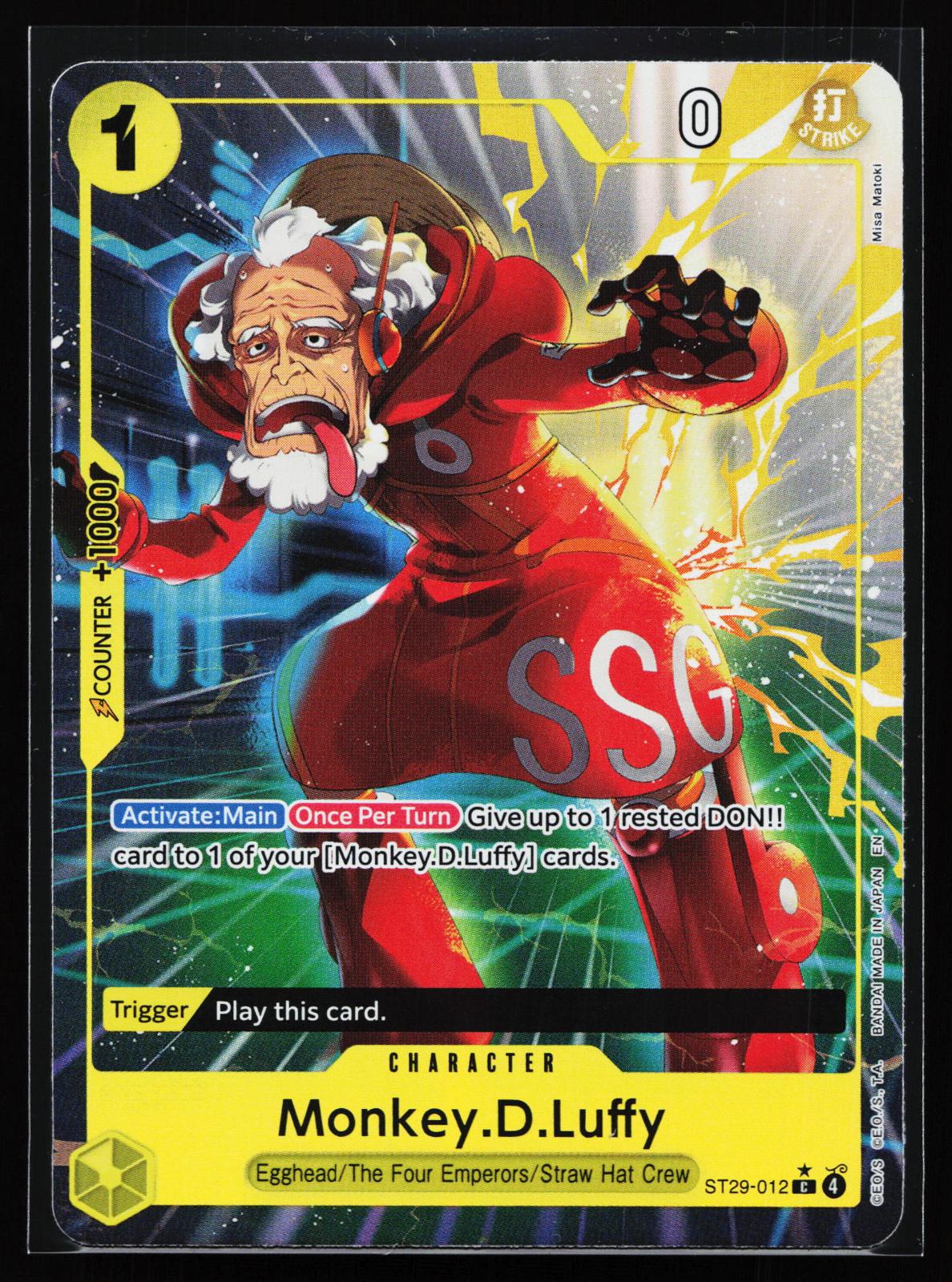 Starter Deck 29: Egghead ST29-012 Monkey.D.Luffy (012) (Full Art) Common