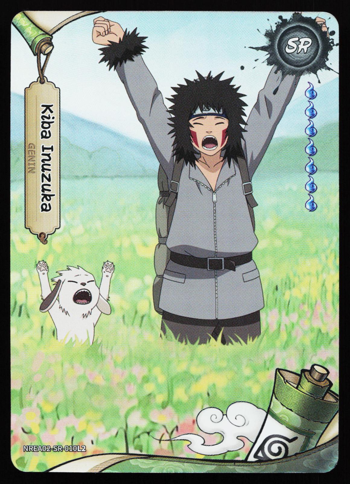 Naruto Kayou Earth Scrolls Series 2 Kiba Inuzuka NREA02-SR-010L2 Super Rare