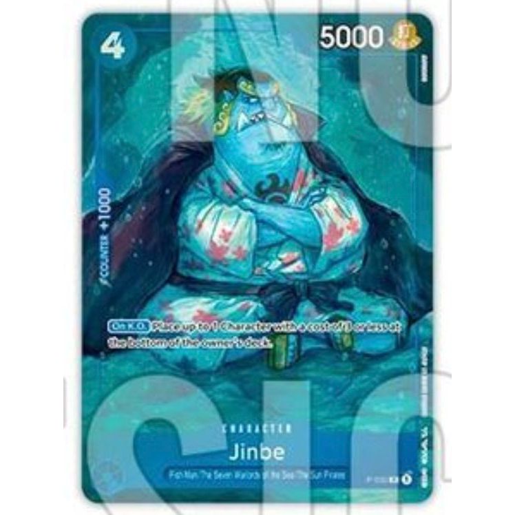 One Piece Card Game - P-030 Jinbe (Bandai Fest Collection Alternate Art Promo)