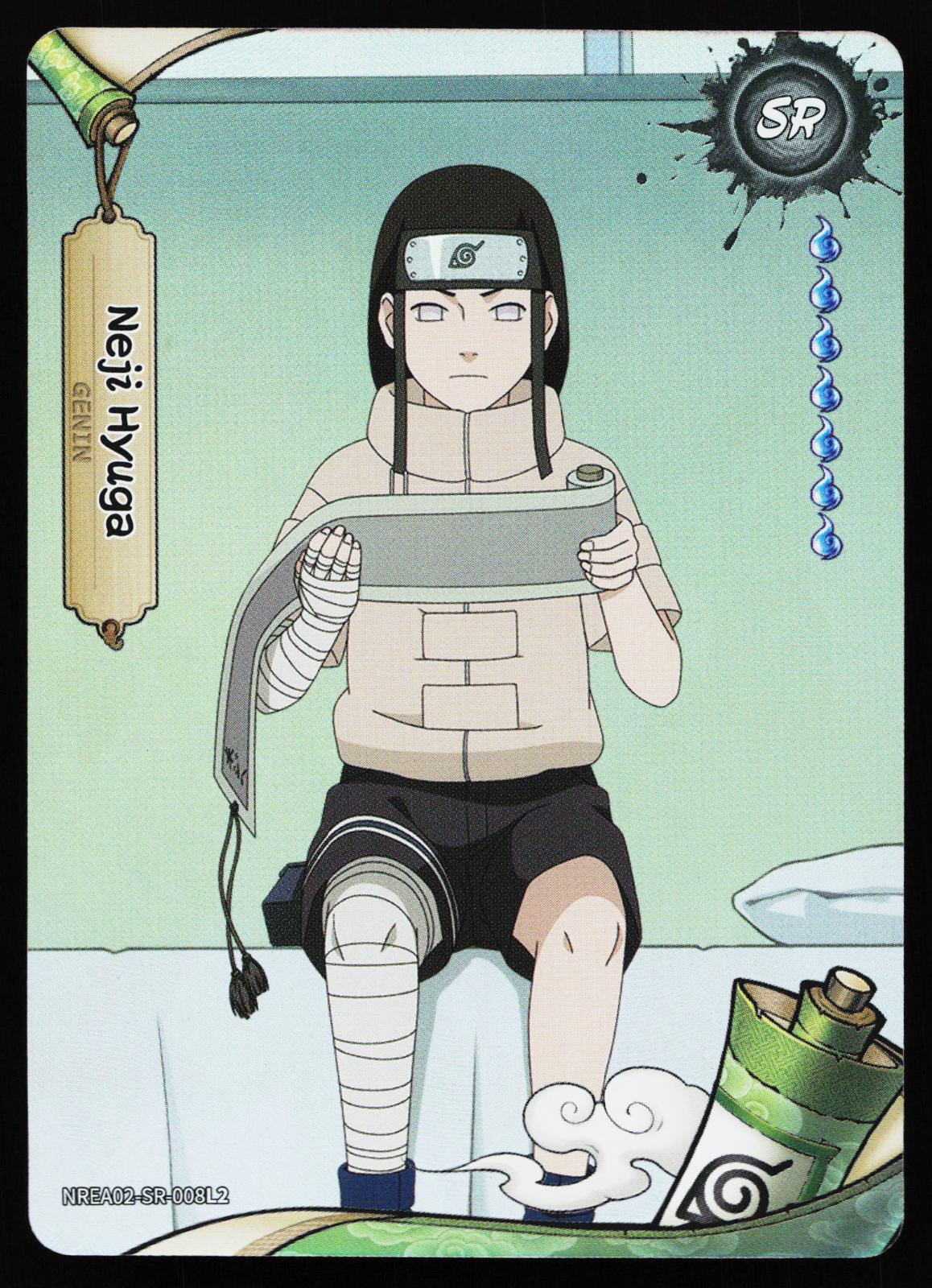 Naruto Kayou Earth Scrolls Series 2 Neji Hyuga NREA02-SR-008L2 Super Rare
