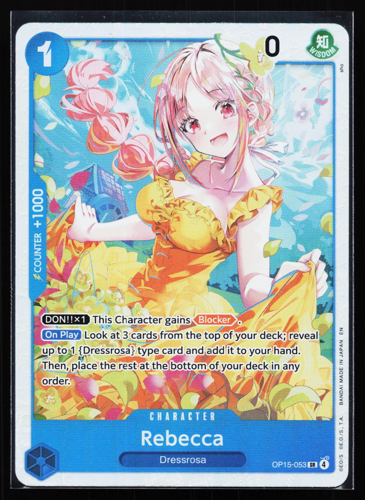 Adventure on Kami's Island OP15-053 Rebecca Super Rare