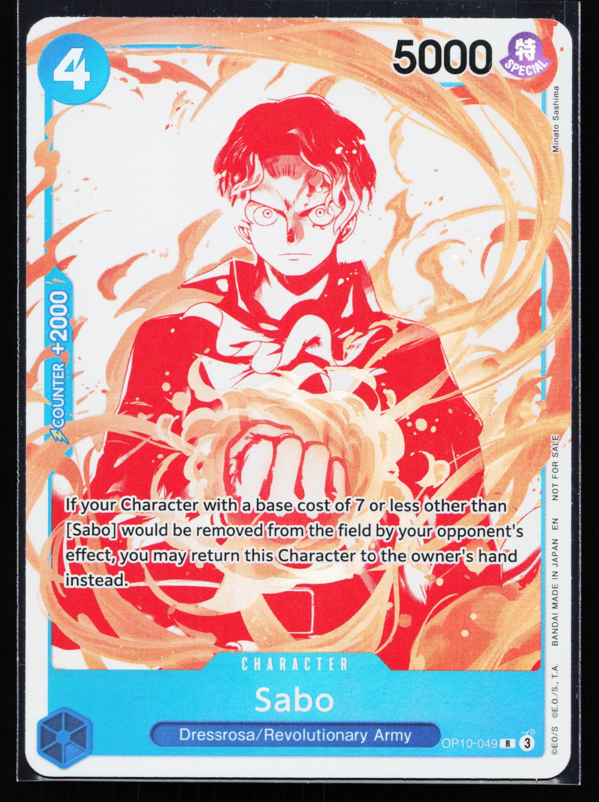 One Piece Promotion Cards OP10-049 Sabo (3rd Anniversary Treasure Campaign Pack)