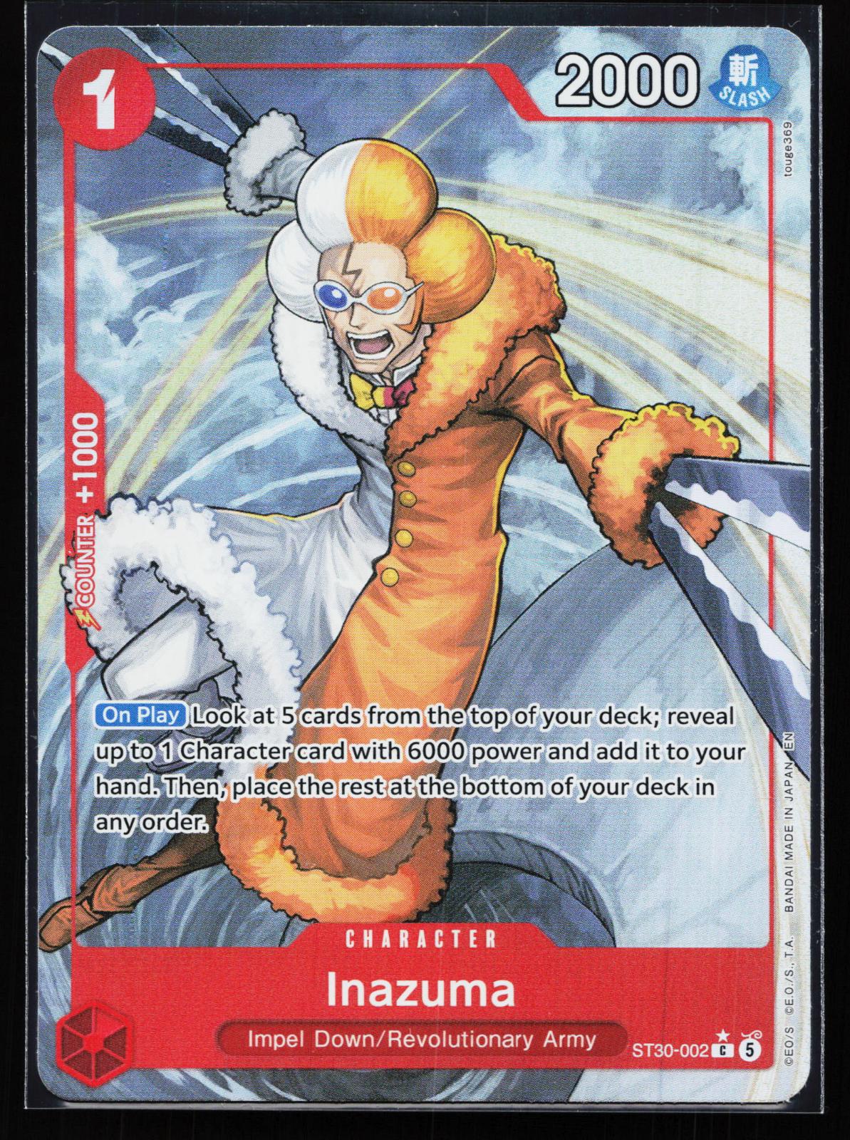Starter Deck EX: Luffy & Ace ST30-002 Inazuma (Full Art) Common