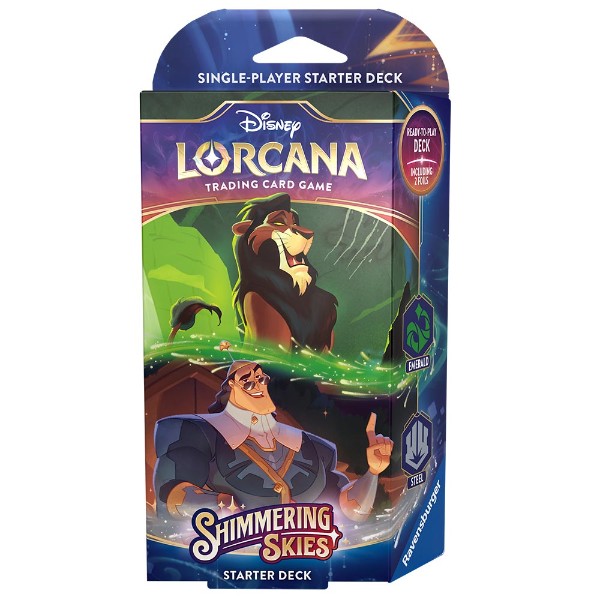 Disney Lorcana Trading Card Game: Shimmering Skies Starter Deck