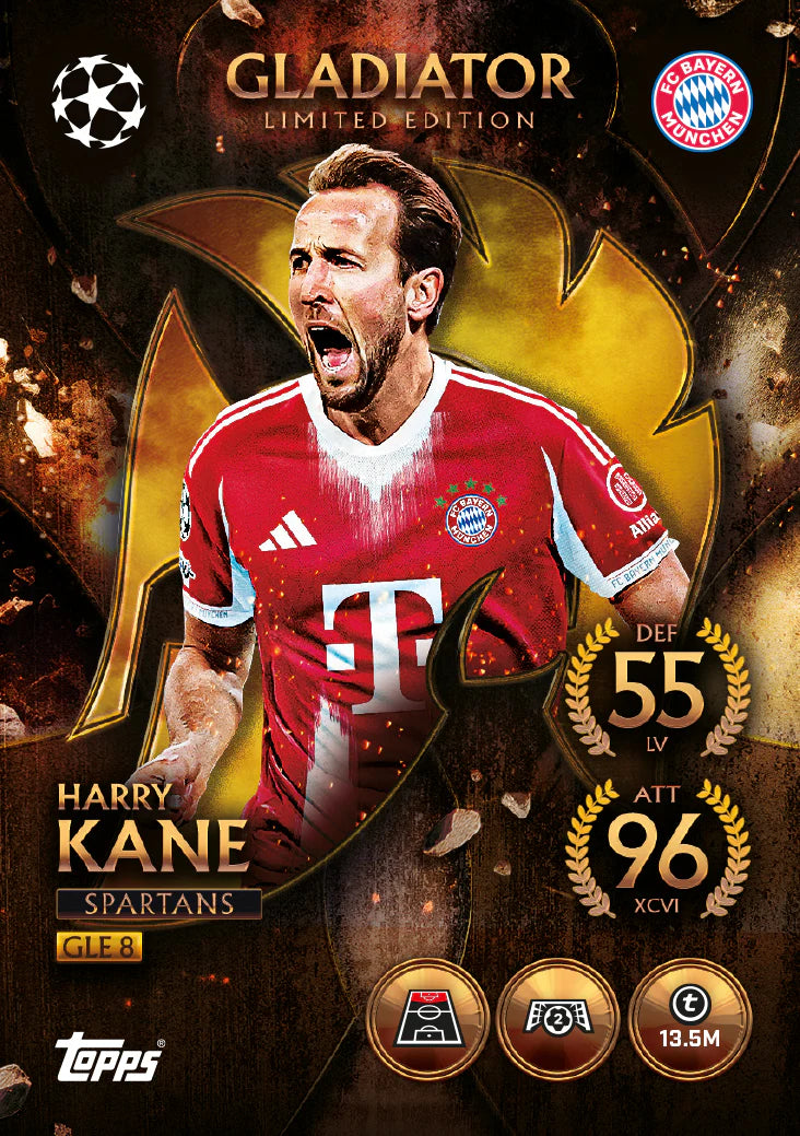 2025-26 Topps Match Attax UEFA Club Competitions Soccer Mega Tin - Spartans