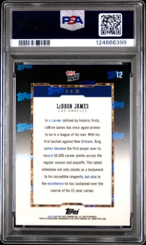 2024 Topps Now #12 Lebron James PSA 10
