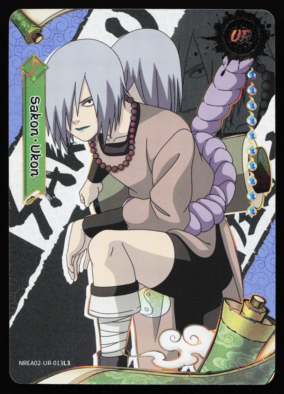 Naruto Kayou Earth Scrolls Series 2 Sakon Ukon NREA02-UR-013L3 Ultra Rare
