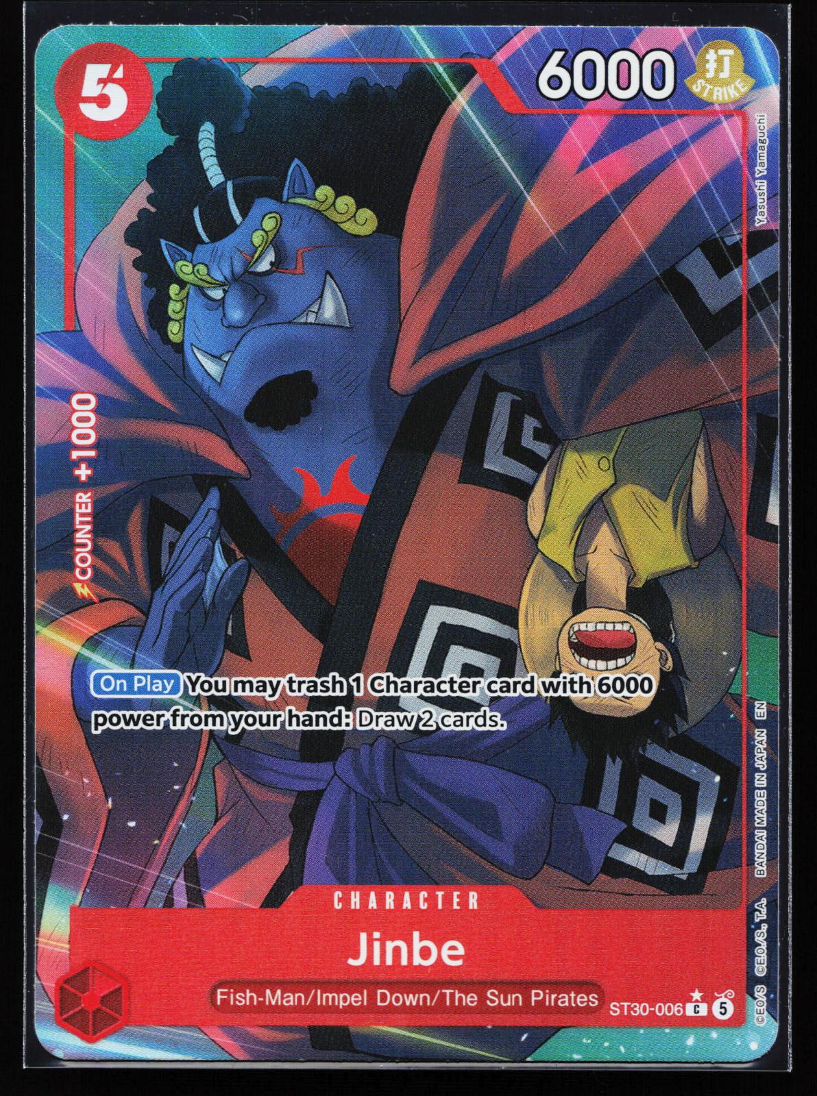 Starter Deck EX: Luffy & Ace ST30-006 Jinbe (Full Art) Common