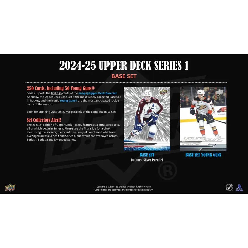 2024-25 Upper Deck NHL Series 1 Hockey Blaster Box