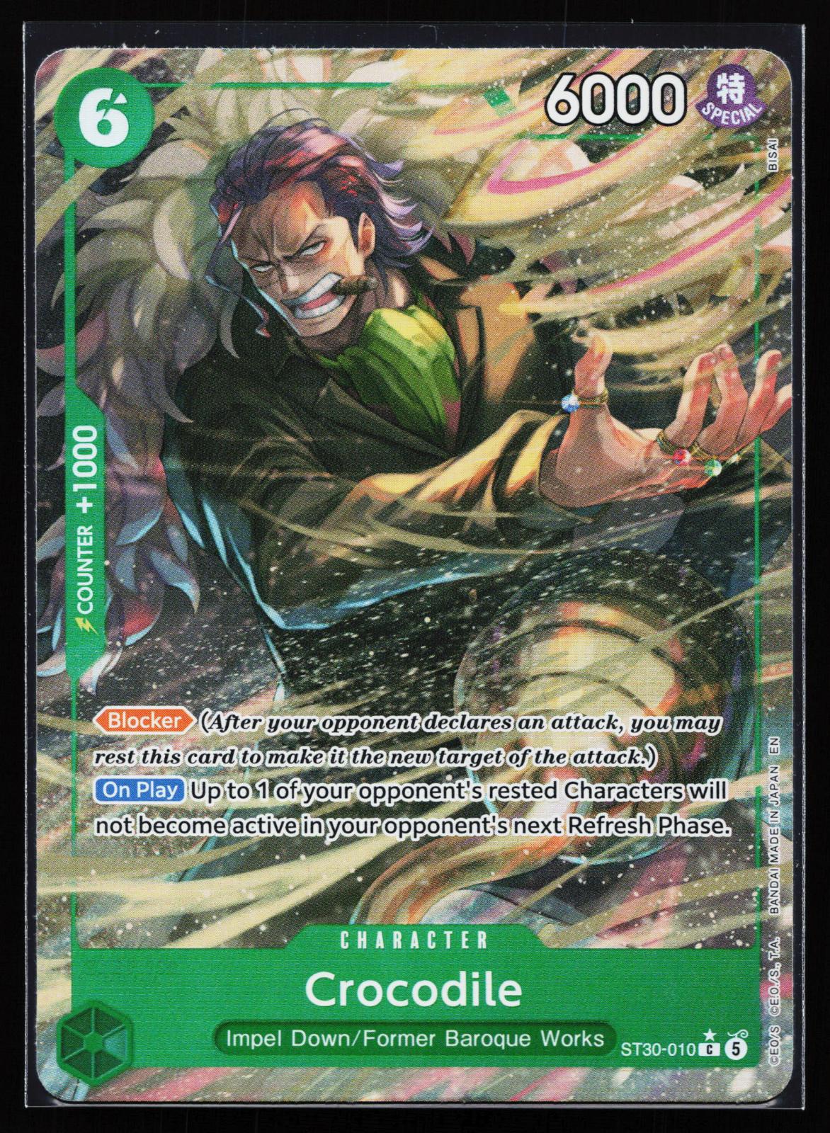 Starter Deck EX: Luffy & Ace ST30-010 Crocodile (Full Art) Common