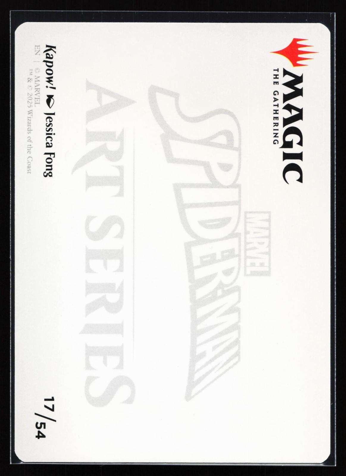 Art Series: Marvel's Spider-Man 17 Kapow! Art Card (Gold-Stamped Signature)