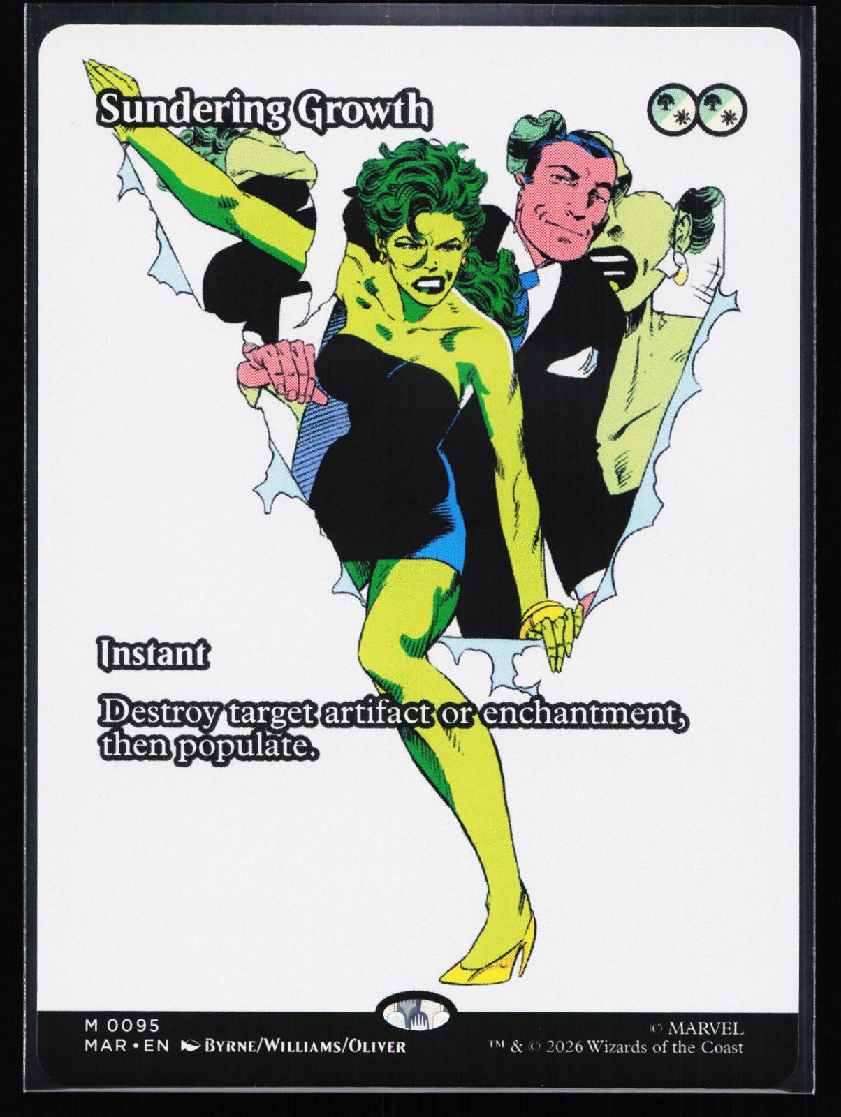Marvel Universe Eternal-Legal 95 Sundering Growth (Borderless) Mythic