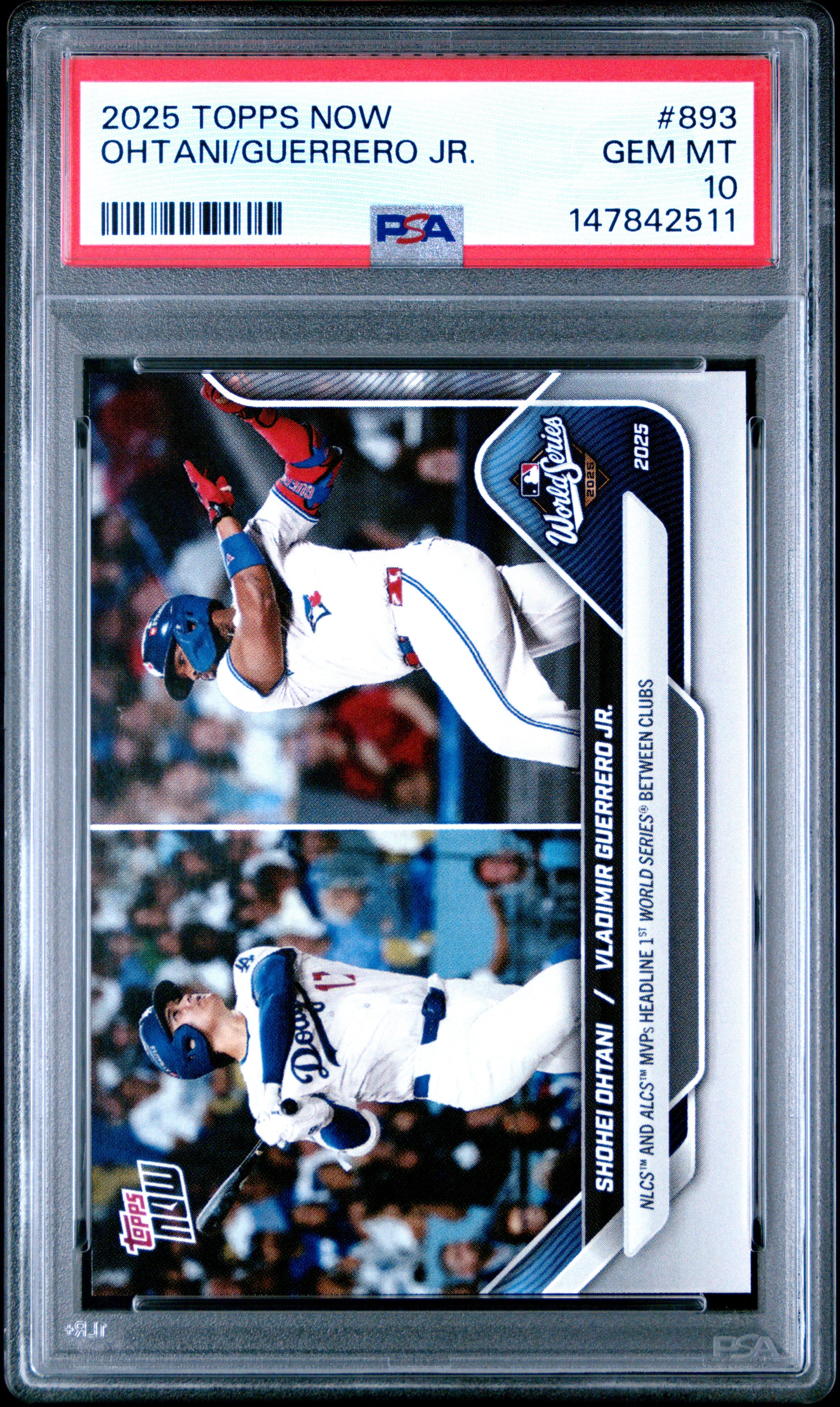 2025 Topps Vladimir Guerrero Jr. 893 Topps Now PSA 10