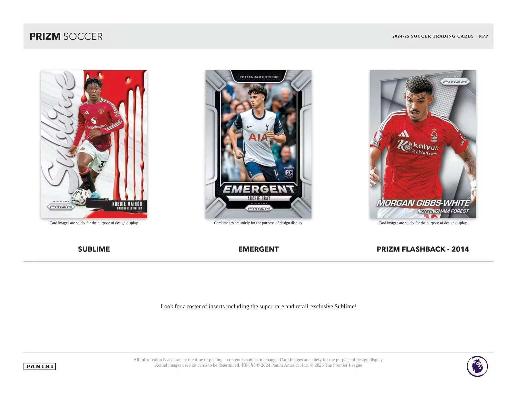 2024-25 Panini Prizm Premier League EPL Soccer Retail Box (24 Packs)