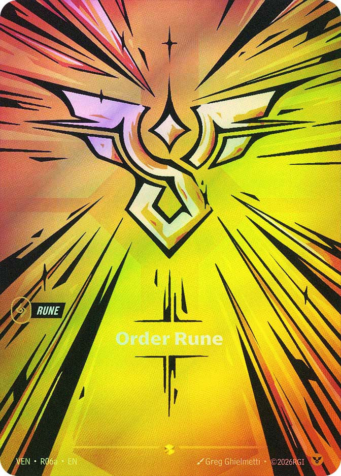 Riftbound - Vendetta - R06a Order Rune (R06a) Showcase