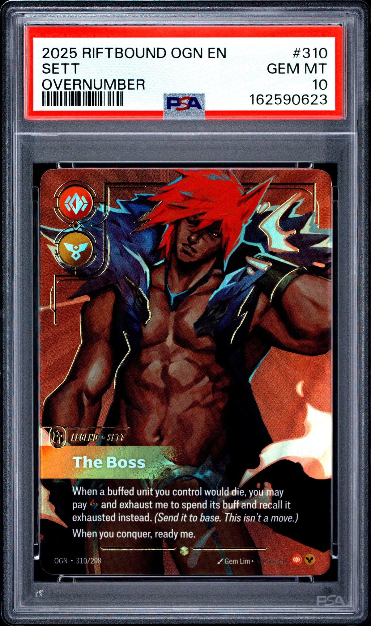 2025 Unknown Sett - The Boss 310 Overnumber PSA 10