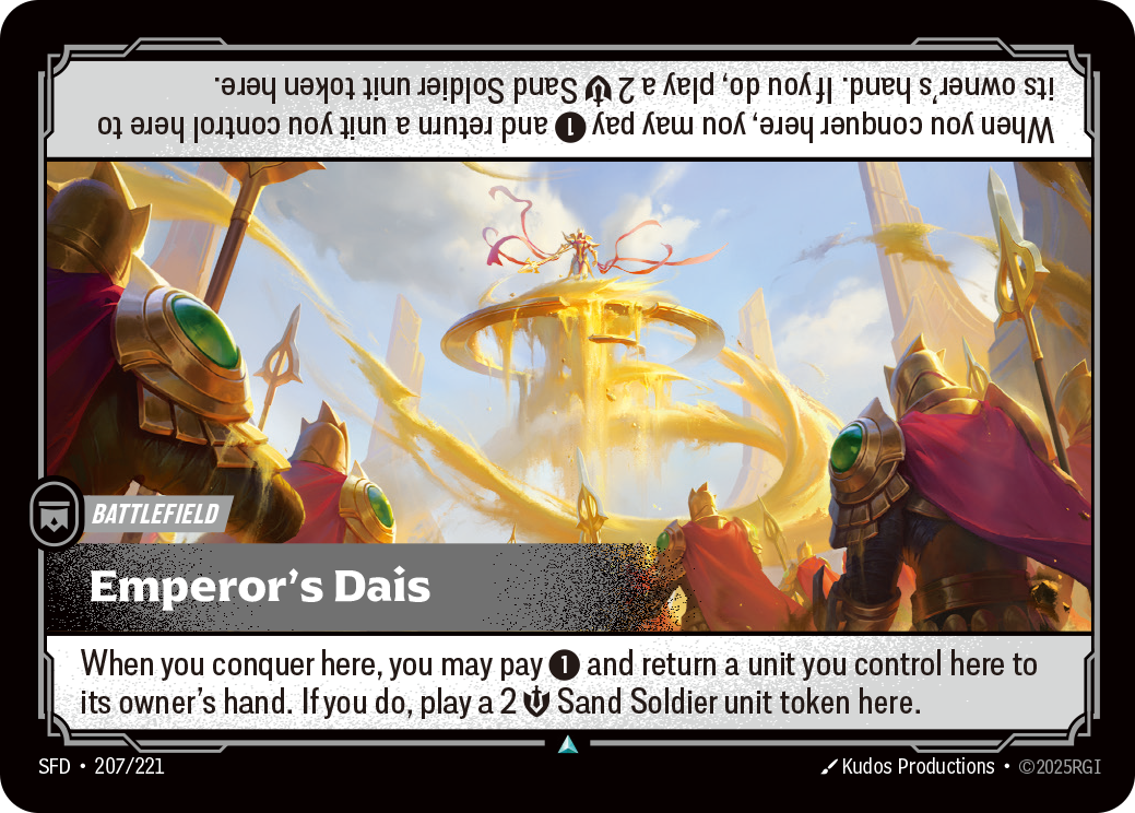 Riftbound Spiritforged - 207/221 Emperor's Dais Uncommon
