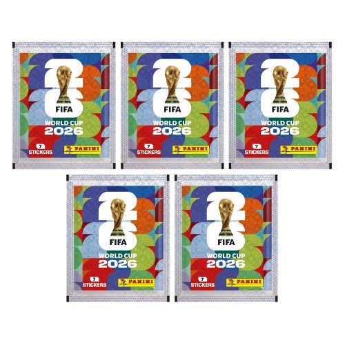 2026 Panini FIFA World Cup Soccer Sticker Collection 5x Packs